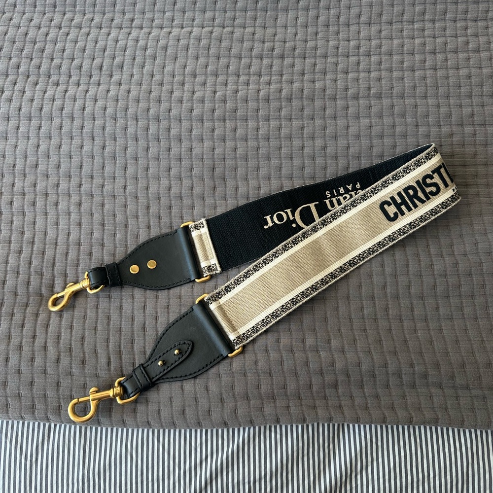 Christian Dior Logo Canvas Bag Strap